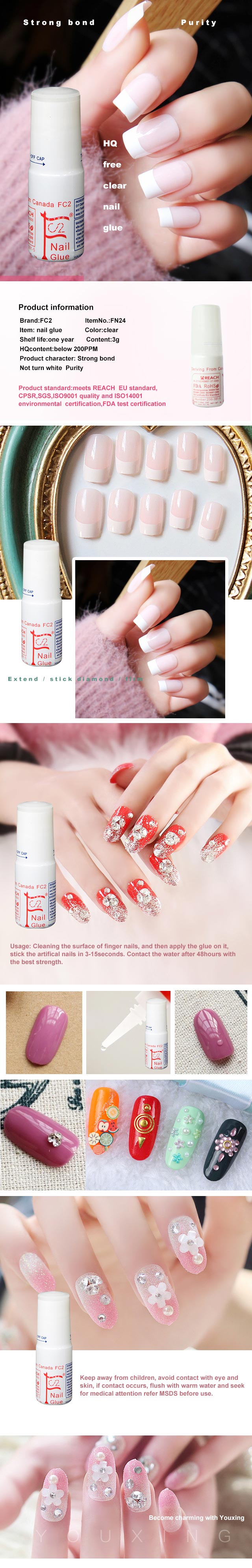 3gHQ free clear nail glue below 200ppm