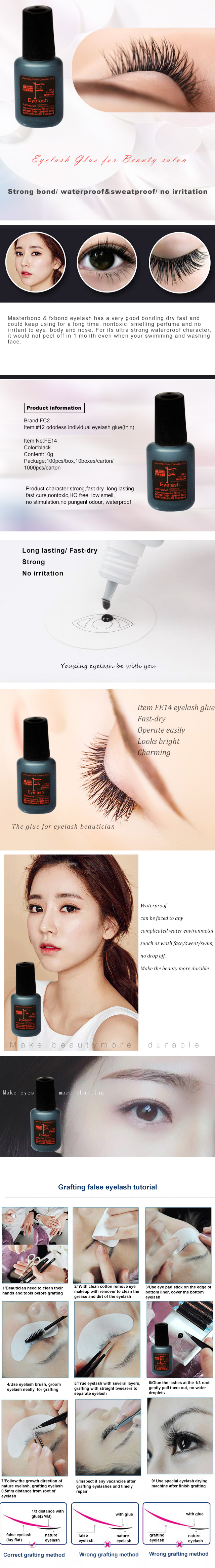 10g 12# black odorless individual eyelash glue(Thin)